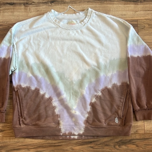 FP Movement Ombré Tie-Dye Metti Crewneck Sweatshirt Size Medium - Picture 5 of 9
